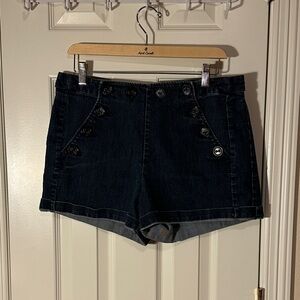 Willi Smith Dark Denim Sailor Shorts